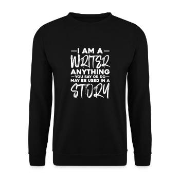 Author - Unisex Sweatshirt - black - Front - Alina (178cm) & Michal (187cm)