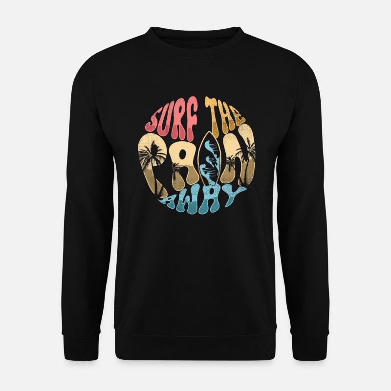Surf Surfer Surfing - Unisex Pullover - Schwarz
