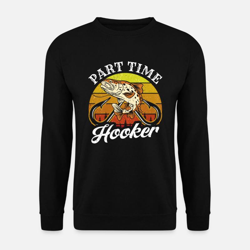 Pêcheur à temps partiel - Sweat-shirt Unisexe - noir