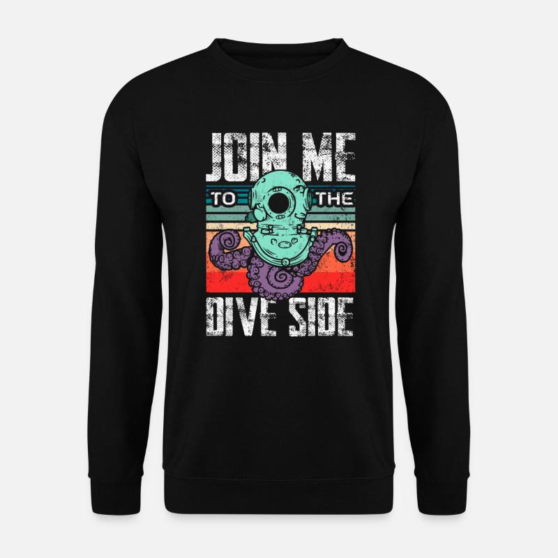 Join the dive side - Unisex Pullover - Schwarz