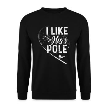 T-shirt Bobbers pour hommes Funny Fishing - Sweat-shirt Unisexe - noir - Devant - Alina (178cm) & Michal (187cm)