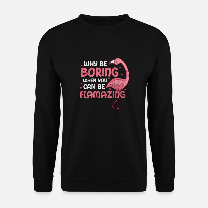 Flamingo - Unisex Sweatshirt - black