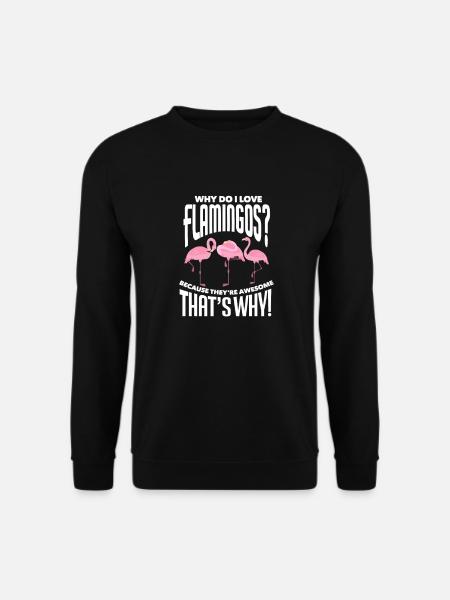 Flamingo - Unisex Sweatshirt - black