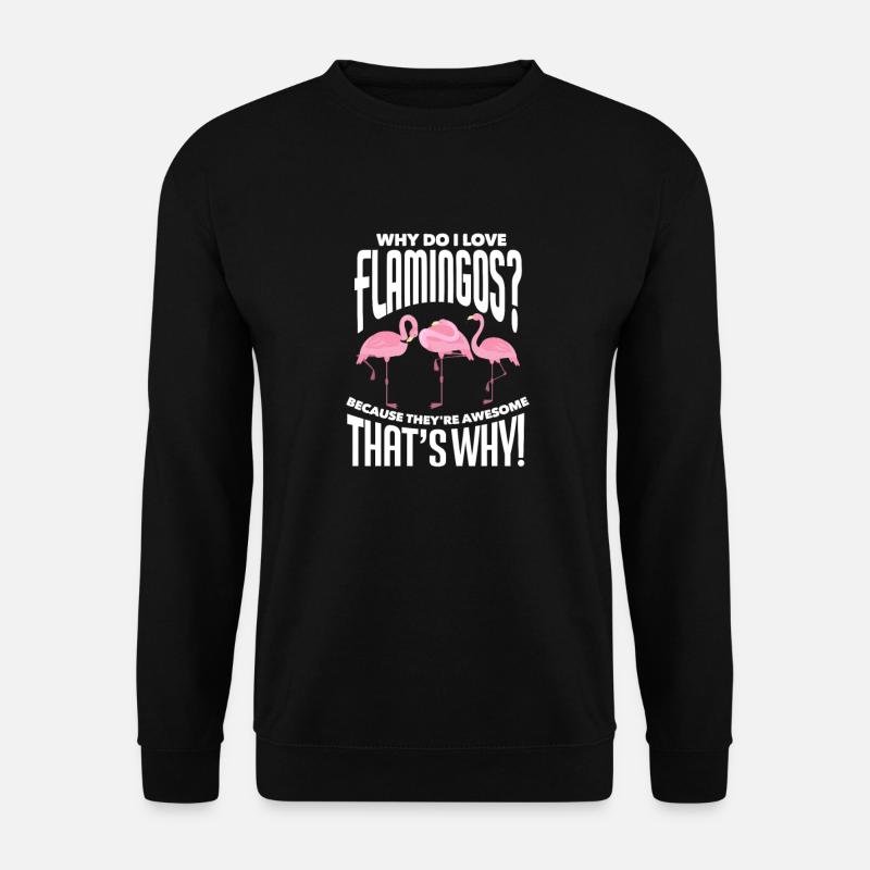 Flamingo - Unisex Sweatshirt - black