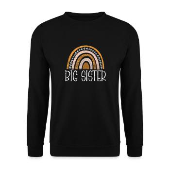 Grande sœur Frère frères et sœurs Cadeau - Sweat-shirt Unisexe - noir - Devant - Alina (178cm) & Michal (187cm)