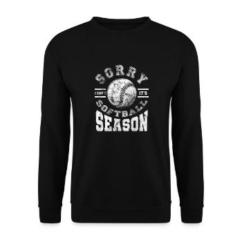 Softball - Sweat-shirt Unisexe - noir - Devant - Alina (178cm) & Michal (187cm)