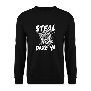 Softball Player Baseball Sport Pitcher Gift - Unisex Sweatshirt - black - Front - Alina (178cm) & Michal (187cm)