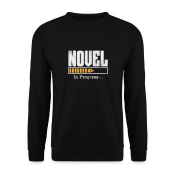Author Authors Writer Book Gift - Unisex Sweatshirt - black - Front - Alina (178cm) & Michal (187cm)