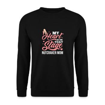 Ballet Ballerine Ballet Danseuse Danse Cadeau - Sweat-shirt Unisexe - noir - Devant - Alina (178cm) & Michal (187cm)