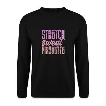 Ballet - Unisex Sweatshirt - black - Front - Alina (178cm) & Michal (187cm)