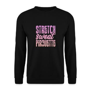 Ballet Ballerine Ballet Danseuse Danse Cadeau - Sweat-shirt Unisexe - noir - Devant - Alina (178cm) & Michal (187cm)