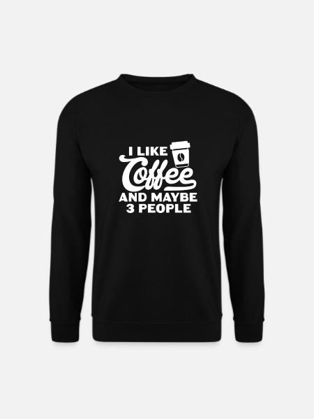 Kaffee Koffein Espresso Barista Geschenk - Unisex Pullover - Schwarz
