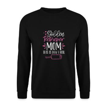 Golden Retrievers - Unisex Sweatshirt - black - Front - Alina (178cm) & Michal (187cm)