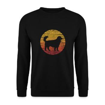 Golden Retriever - Unisex Pullover - Schwarz - Vorne - Alina (178cm) & Michal (187cm)