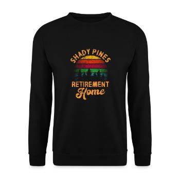 Retirement Camping - Unisex Sweatshirt - black - Front - Alina (178cm) & Michal (187cm)