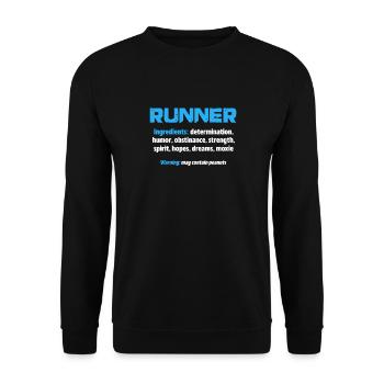 Courir - Sweat-shirt Unisexe - noir - Devant - Alina (178cm) & Michal (187cm)