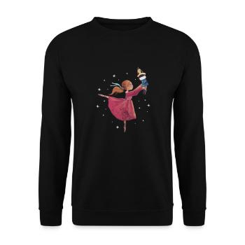 Ballet - Unisex Sweatshirt - black - Front - Alina (178cm) & Michal (187cm)