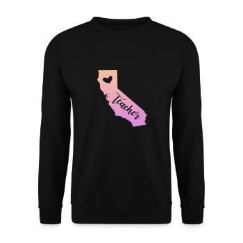 Californie - Sweat-shirt Unisexe - noir - Devant - Alina (178cm) & Michal (187cm)