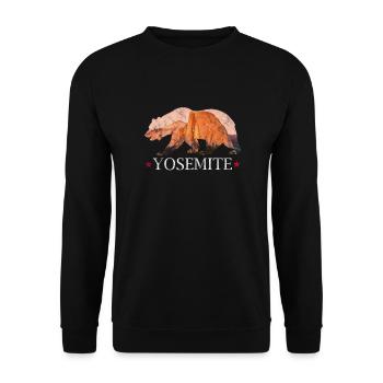 Parc national de Yosemite États-Unis Californie Cadeau - Sweat-shirt Unisexe - noir - Devant - Alina (178cm) & Michal (187cm)
