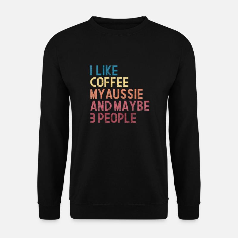 Café Aussie - Sweat-shirt Unisexe - noir