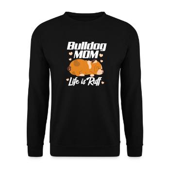 Deutsch Bulldog - Sweat-shirt Unisexe - noir - Devant - Alina (178cm) & Michal (187cm)