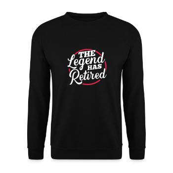 Pension de retraite Pension de pensionné Cadeau de pension de pensionné - Sweat-shirt Unisexe - noir - Devant - Alina (178cm) & Michal (187cm)