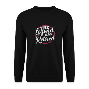 Ruhestand - Unisex Pullover - Schwarz - Vorne - Alina (178cm) & Michal (187cm)