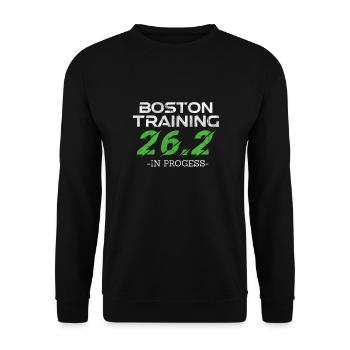 Running Runner Jogging Jogging Runner Gift - Unisex Sweatshirt - black - Front - Alina (178cm) & Michal (187cm)