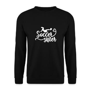 Soeur de football - Sweat-shirt Unisexe - noir - Devant - Alina (178cm) & Michal (187cm)