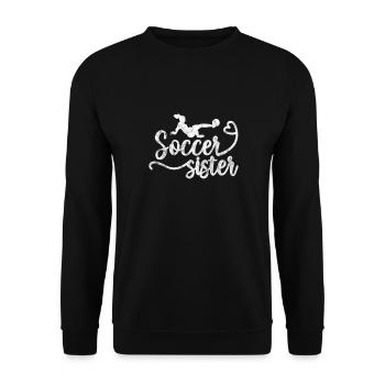 Football Soeur Frère Frères et Sœurs Cadeau - Sweat-shirt Unisexe - noir - Devant - Alina (178cm) & Michal (187cm)