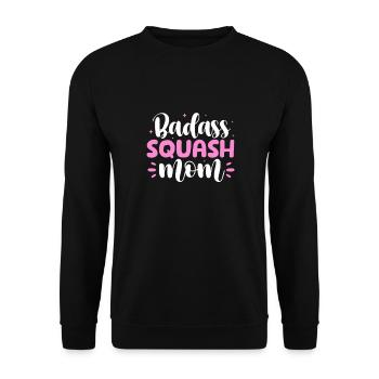 Squash Mutter - Unisex Pullover - Schwarz - Vorne - Alina (178cm) & Michal (187cm)