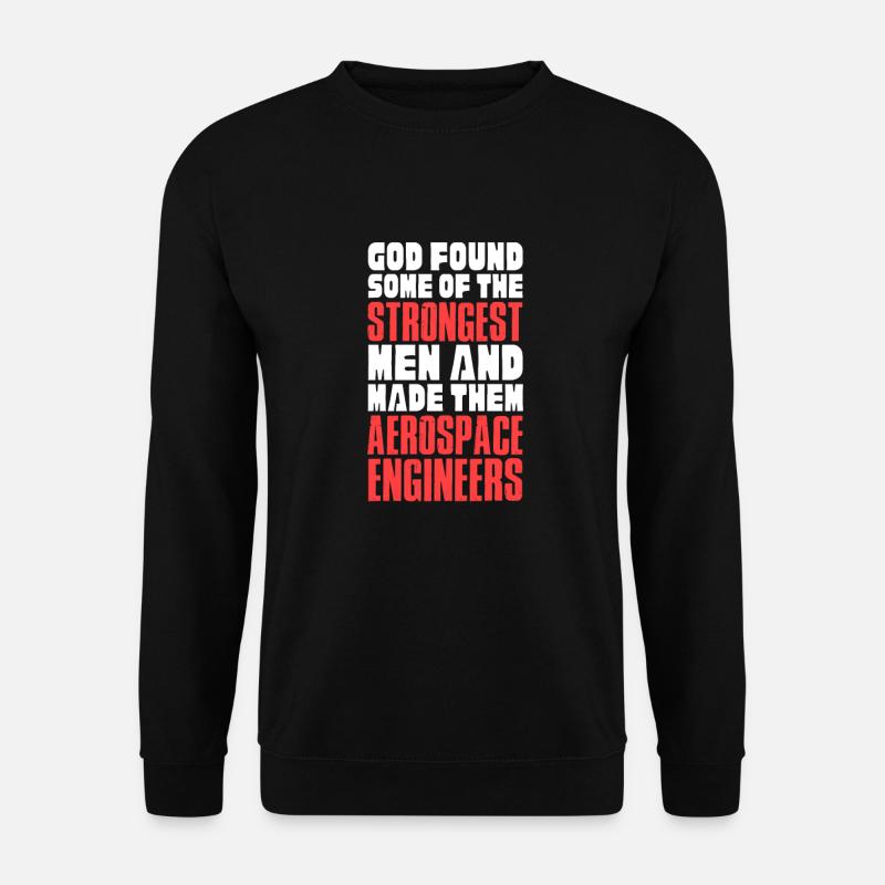 Raumfahrtingenieur Luftfahrtingenieur - Unisex Pullover - Schwarz