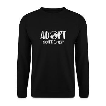 Animal Rescue Animal Rights Animal Love Pet Gift - Unisex Sweatshirt - black - Front - Alina (178cm) & Michal (187cm)