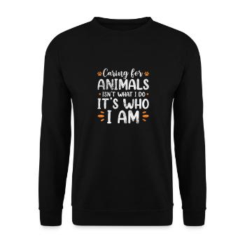 Animal Rescue Animal Rights Animal Love Pet Gift - Sweat-shirt Unisexe - noir - Devant - Alina (178cm) & Michal (187cm)