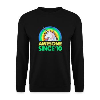 2010 - Unisex Sweatshirt - black - Front - Alina (178cm) & Michal (187cm)