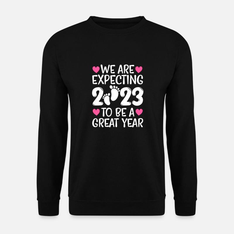 Grossesse Grossesse Naissance Bébé Cadeau - Sweat-shirt Unisexe - noir