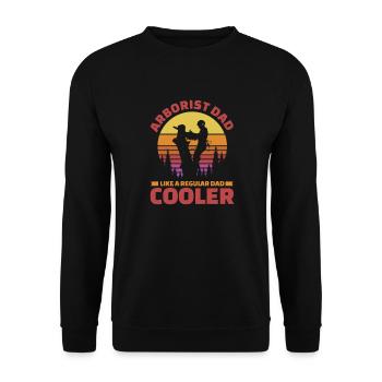 Père arboriculteur - Sweat-shirt Unisexe - noir - Devant - Alina (178cm) & Michal (187cm)