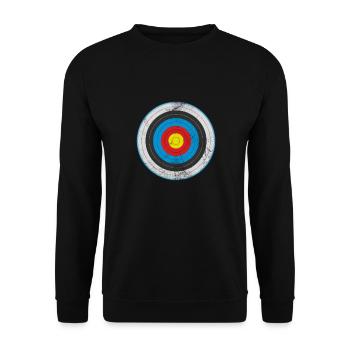 Tir à l’arc Archer Arc Flèche Cadeau - Sweat-shirt Unisexe - noir - Devant - Alina (178cm) & Michal (187cm)