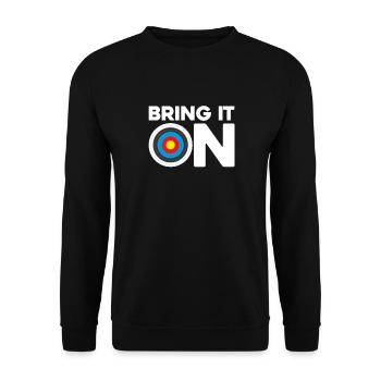 Archery - Unisex Sweatshirt - black - Front - Alina (178cm) & Michal (187cm)