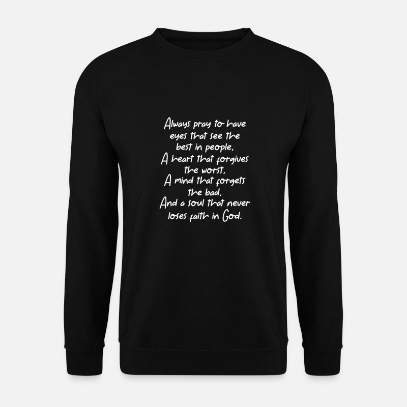 Bible Bible Versets chrétiens Don de Jésus - Sweat-shirt Unisexe - noir