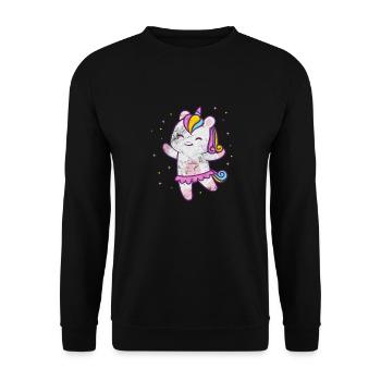 Ballet - Unisex Sweatshirt - black - Front - Alina (178cm) & Michal (187cm)