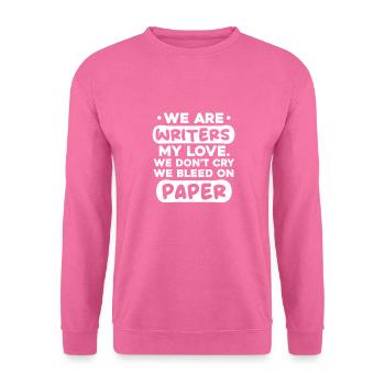 Author - Unisex Sweatshirt - pink - Front
