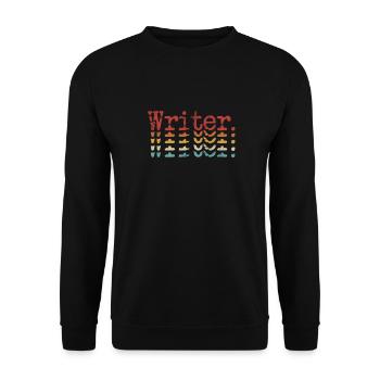Auteur Auteurs Écrivain Livre Cadeau - Sweat-shirt Unisexe - noir - Devant - Alina (178cm) & Michal (187cm)