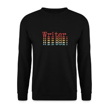 author - Unisex Sweatshirt - black - Front - Alina (178cm) & Michal (187cm)