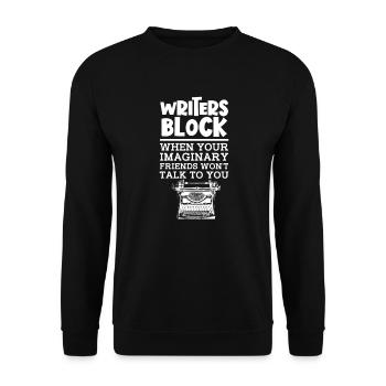 Autor - Unisex Pullover - Schwarz - Vorne - Alina (178cm) & Michal (187cm)