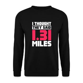 Courir - Sweat-shirt Unisexe - noir - Devant - Alina (178cm) & Michal (187cm)