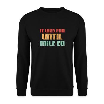 Running Runner Jogging Jogging Runner Gift - Unisex Sweatshirt - black - Front - Alina (178cm) & Michal (187cm)