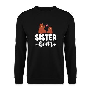 Sister - Unisex Sweatshirt - black - Front - Alina (178cm) & Michal (187cm)