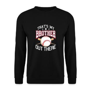 Baseball Schwester - Unisex Pullover - Schwarz - Vorne - Alina (178cm) & Michal (187cm)