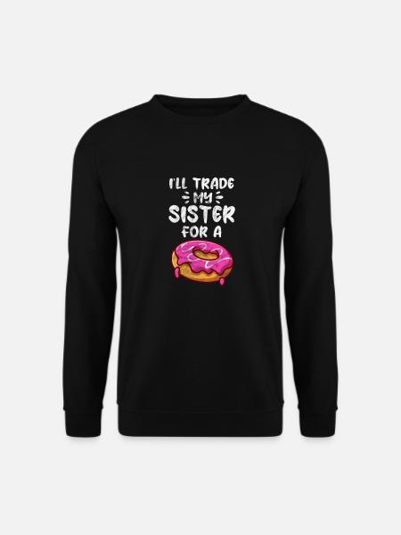 Schwester Bruder Geschwister Familie Geschenk - Unisex Pullover - Schwarz